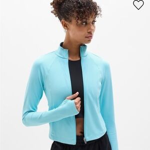 NWT Athleta Women's Aqua Salutation Crop Jacket